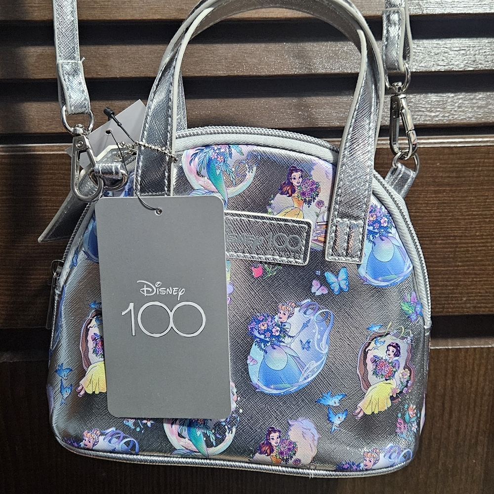 Disney 100 Princess Silver Mini Bag